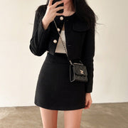 Plus Waist Hip Skirt Two-piece Set for Women