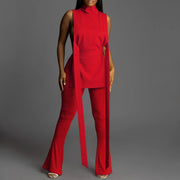 Sleeveless Strap Two Piece Set for Women