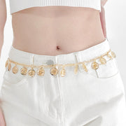 Simple Hollowed-out Metal Body Chain Necklace