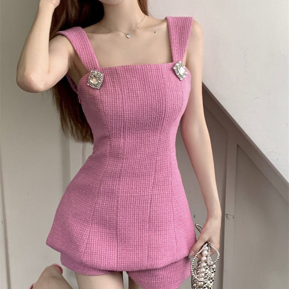 Women's Two-piece Set with Waist Trimming