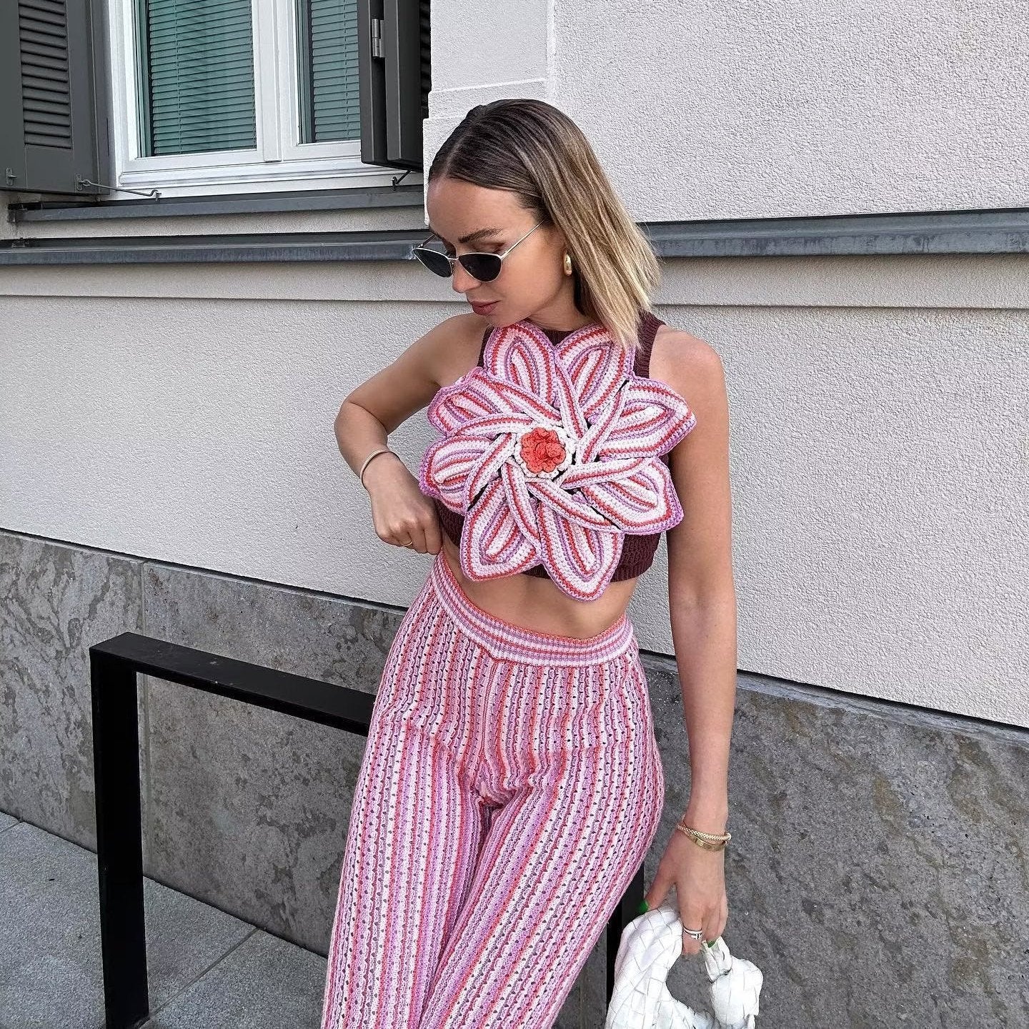 Summer Floral Crochet Jumpsuit for Women