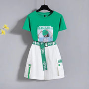 Women's Fashionable Two-piece Shorts Set