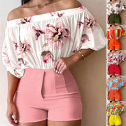 Elegant Floral Print Outfit Set for Women