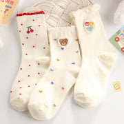 Cute Mid-Calf Lace Socks for Kids