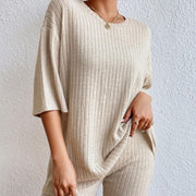 Casual Solid Color Jumpsuit Shorts Set