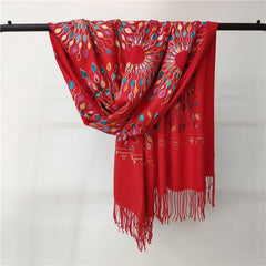 Soft Embroidered Scarf