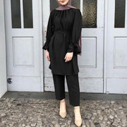 Women's Summer Solid Color Jumpsuit Set