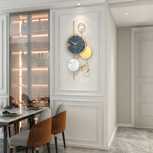 1PS clock, simple and modern decoration, home clock, wall hanging, light luxury art, fashionable and creative living room clock