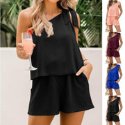 One Shoulder Jumpsuit Set for Women