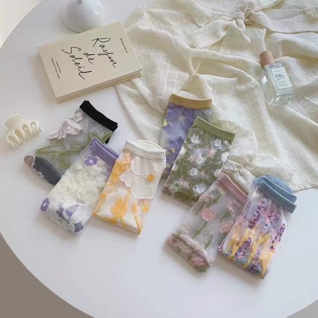Breathable Flower Socks