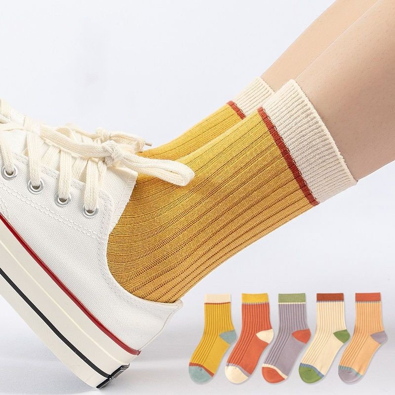 Breathable Mid-calf Socks for Women