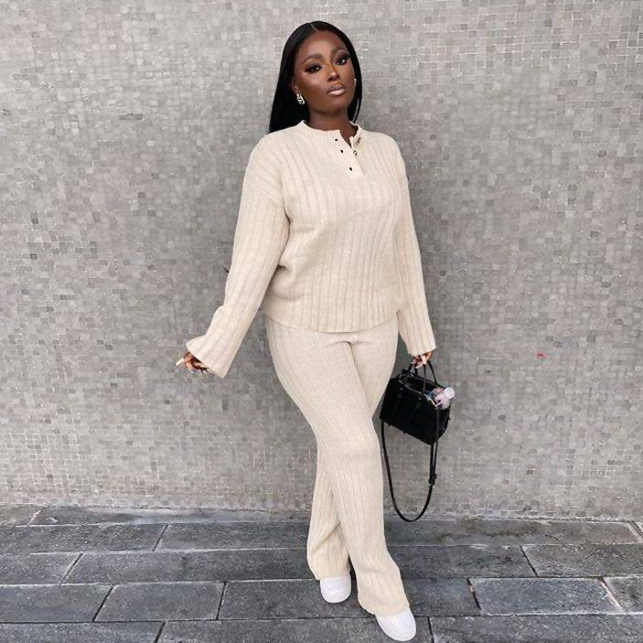Casual Women's Two-piece Sweater Set
