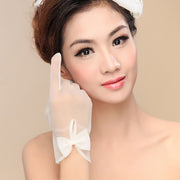 Elegant Lace Finger Gloves for Women