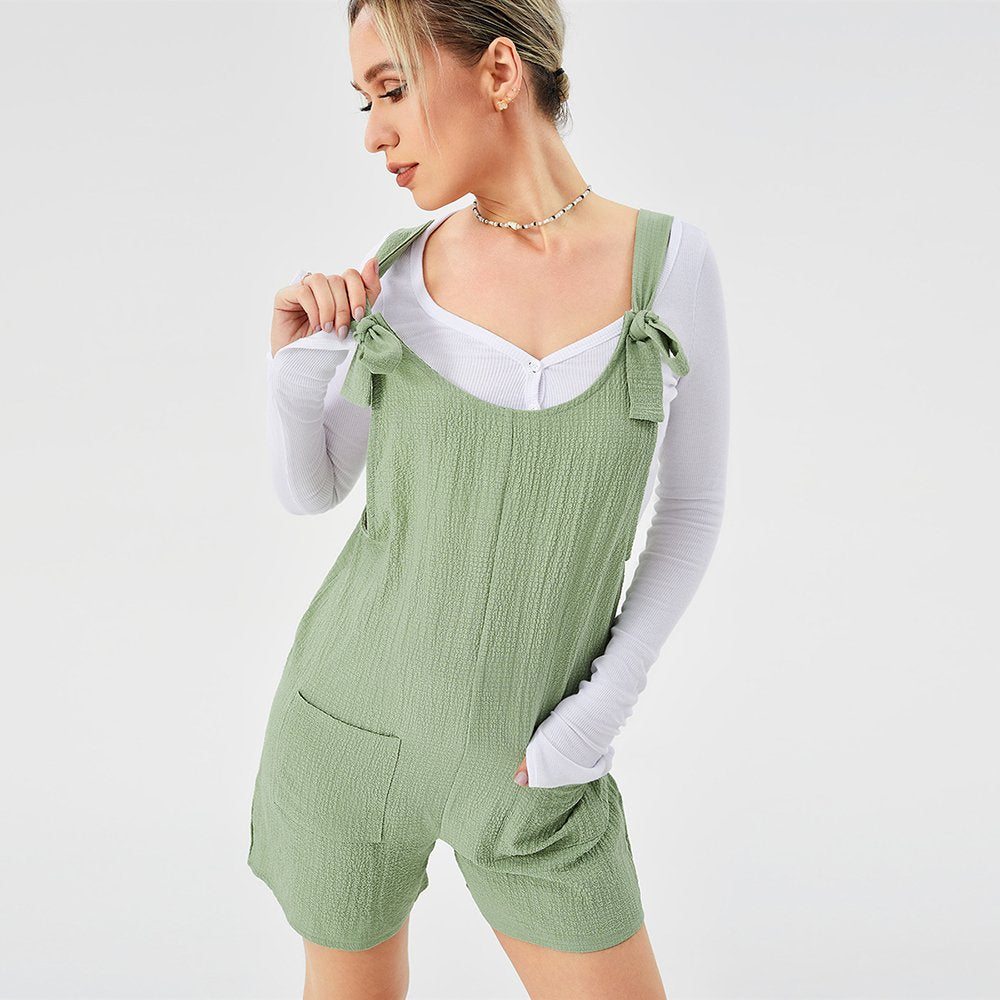 One-Piece Jumpsuit with Suspender Shorts