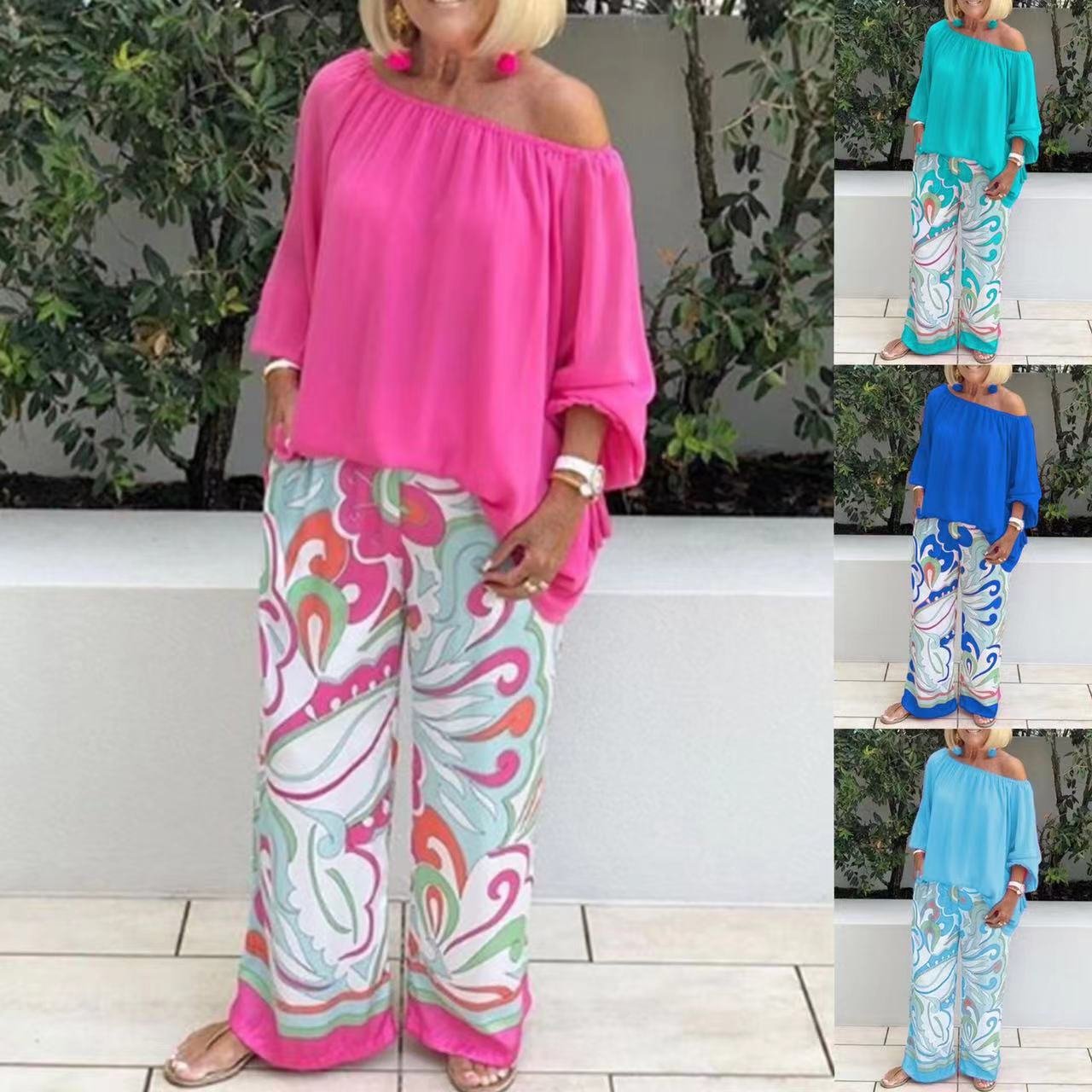 Women's Casual Printed Suit Set