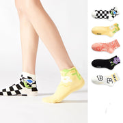 Trendy Floral Short Socks for Women