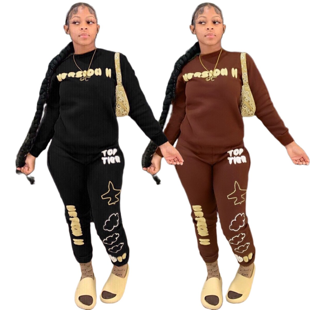 Hippie Chic Two-piece Jumpsuit Set