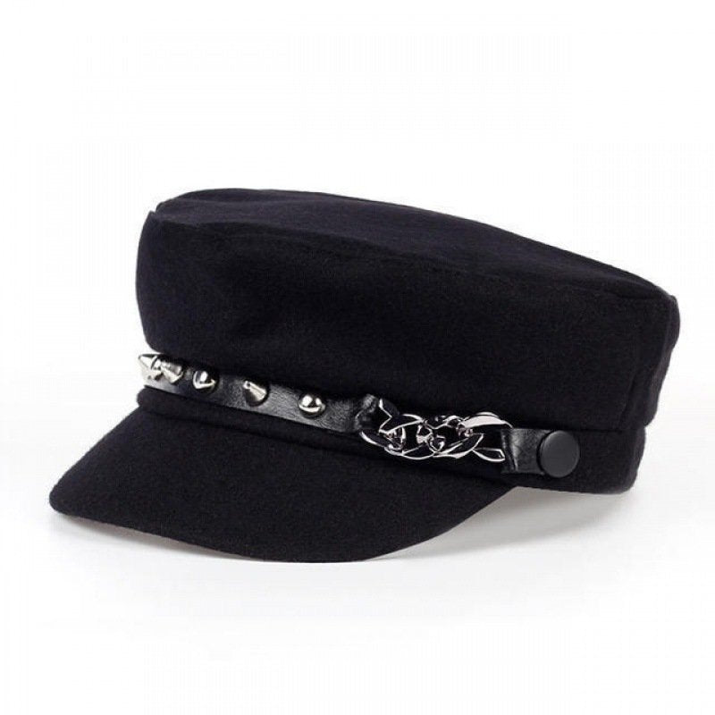 Men's Outdoor Beret, Warm Cotton Hat for Cold Weather