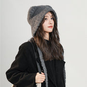Warm Japanese-Style Woolen Cap for Women