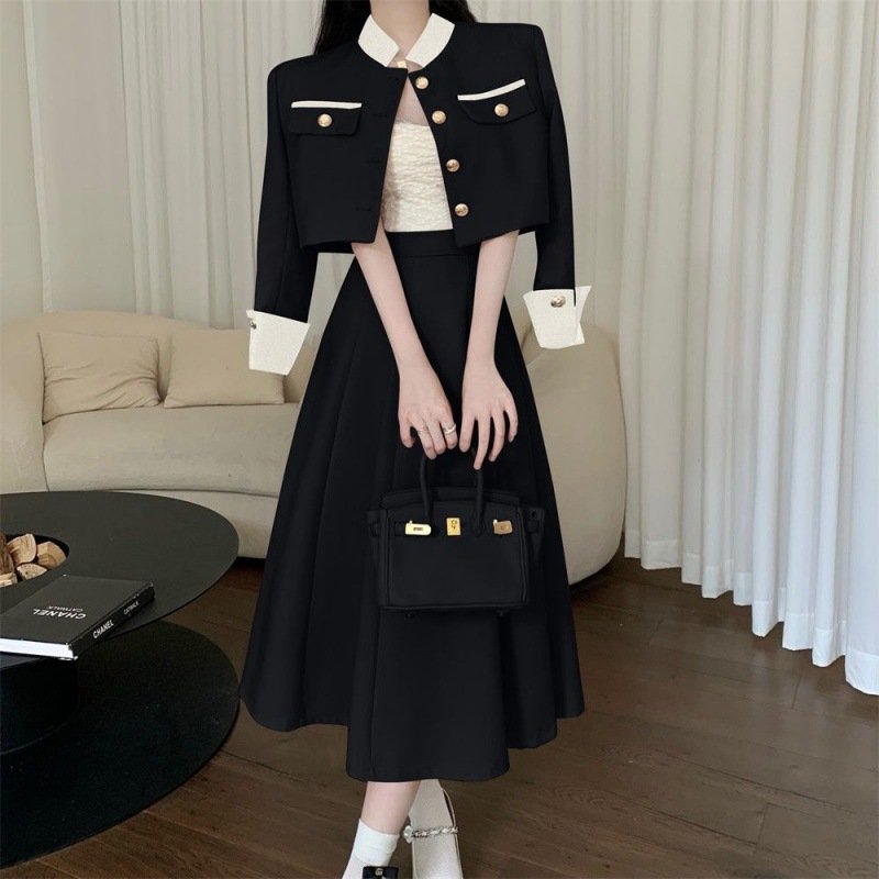 Temperament Commute Set: Coat & Skirt Two-piece Set