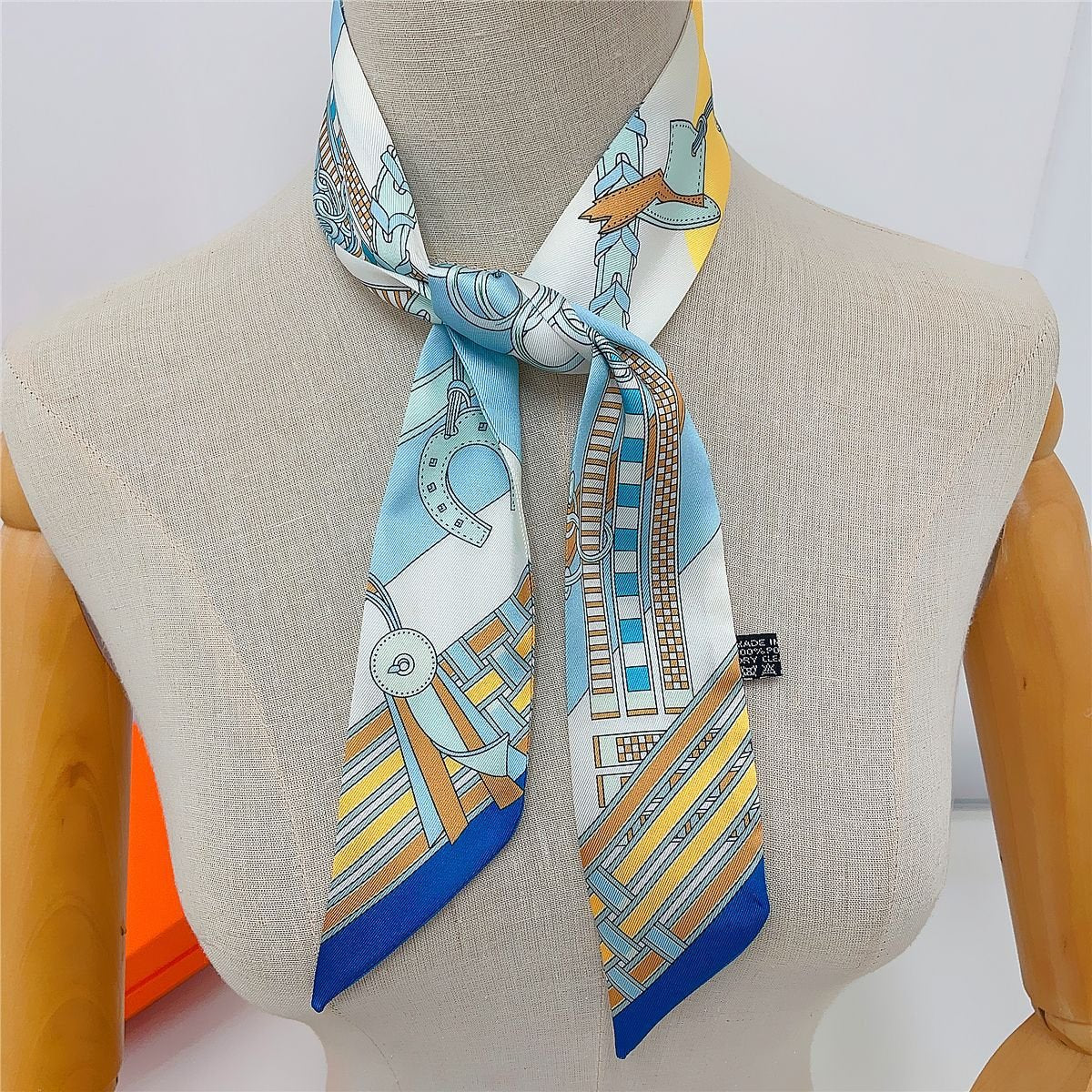 Elegant Women's Silk Scarf Duplex Printing