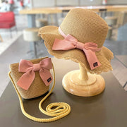 Summer Straw Hat Bag Set for Girls