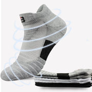 Men's Basketball Socks with Thick Towel Bottom for Breathable Comfort