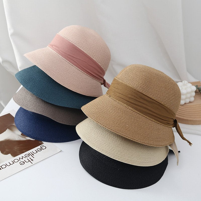 Sun Protecting Bow Bucket Hat for Women