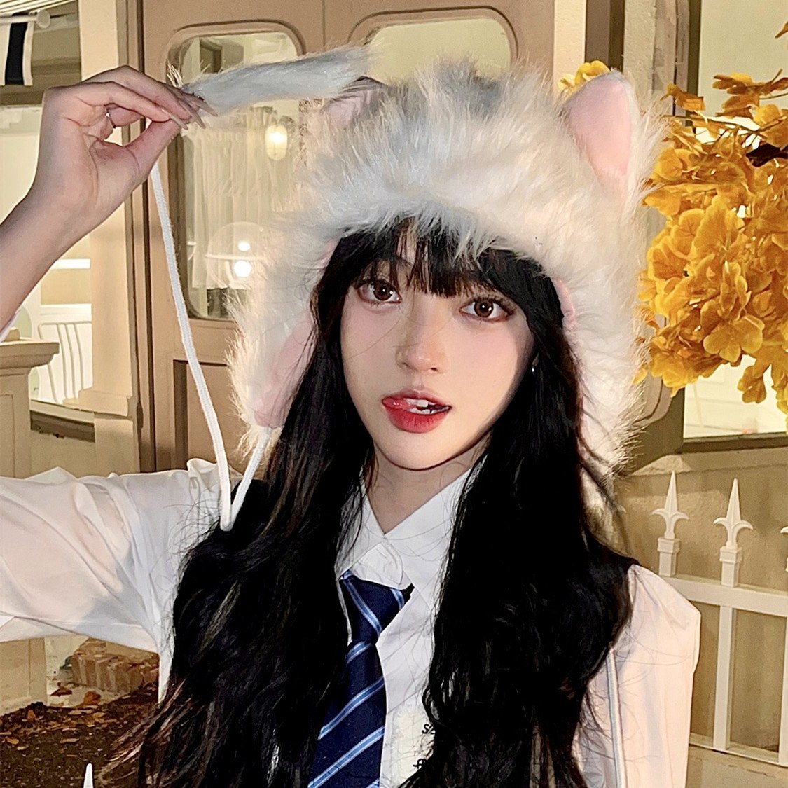 Cozy Cat Ear Winter Hat for Women