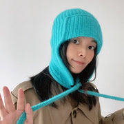 Warm Double-Layer Knitted Ear Protection Hat for Winter