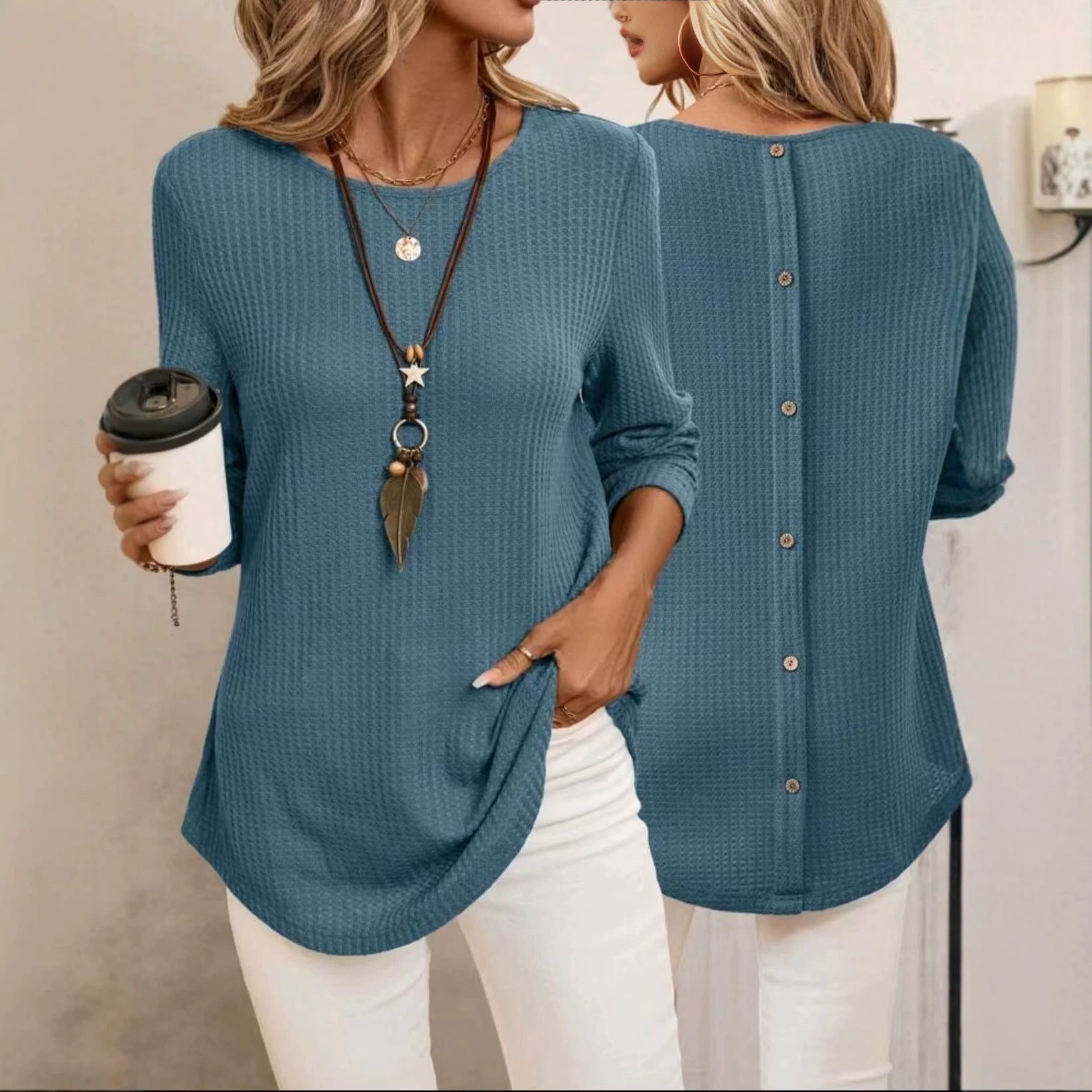 Cozy Waffle Top