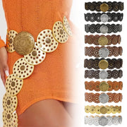 Retro Metal Cutout Personality Belt for Women