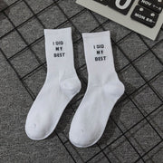 Men's Long Letter Socks Cotton