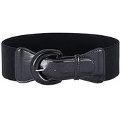 Retro Solid Color Elastic Waistband Belt for Women