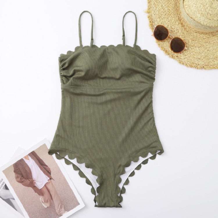 Minimalist Strapless One-Piece Swimsuit
