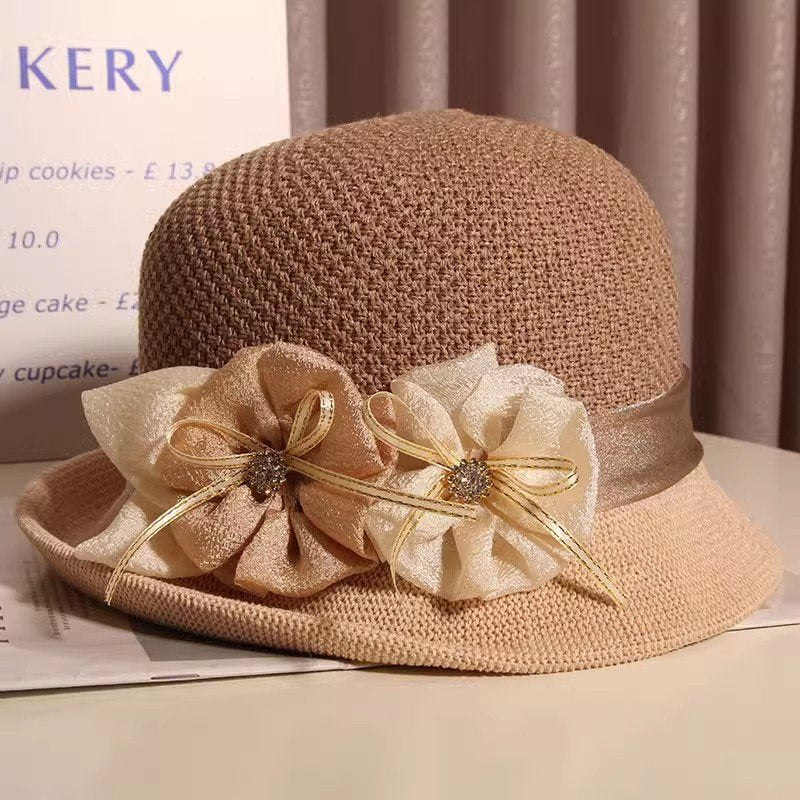 Retro Floral Sun Hat