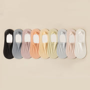 Skinny Solid Color Invisible Socks for Women