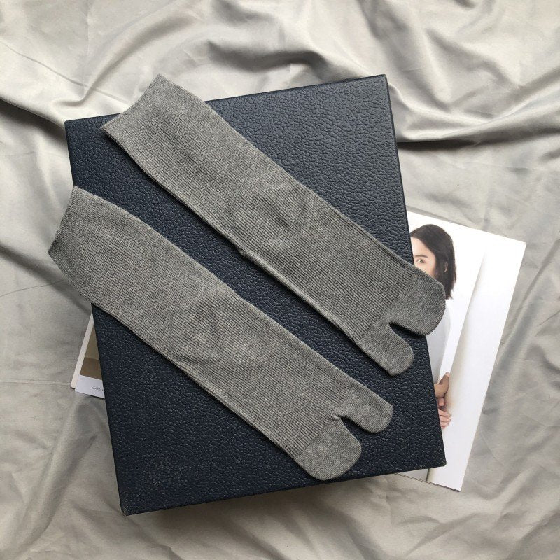 Comfortable Mid-Calf Double Toe Socks for Women