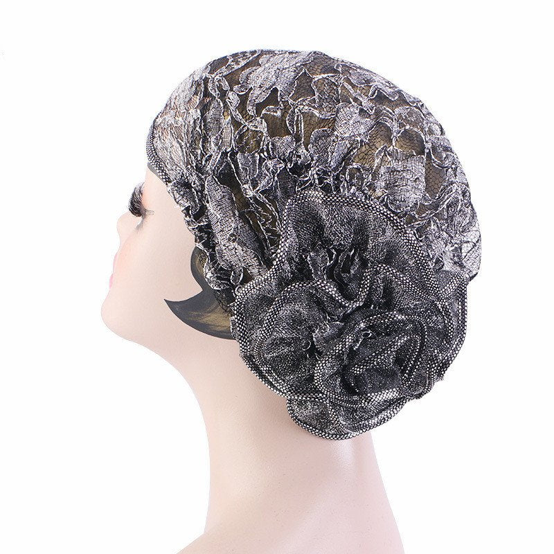 Silk Lace Flower Hat