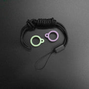 Glow-in-the-Dark Silicone Ring Lanyard for Portable Vapes