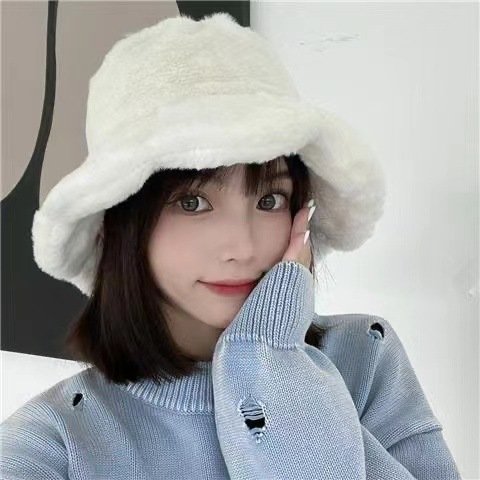 Warm Faux Fur Bucket Hat