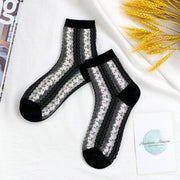 Summer Floral Thin Stockings for Women