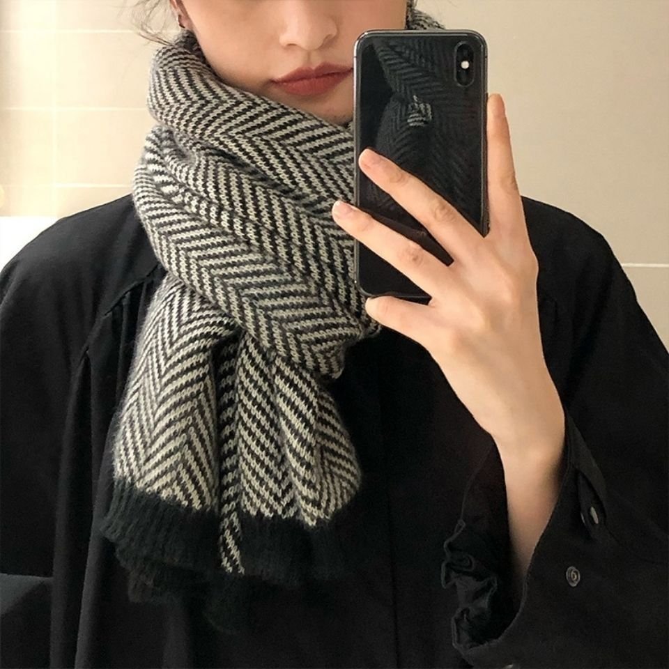 Warm Plaid Scarf