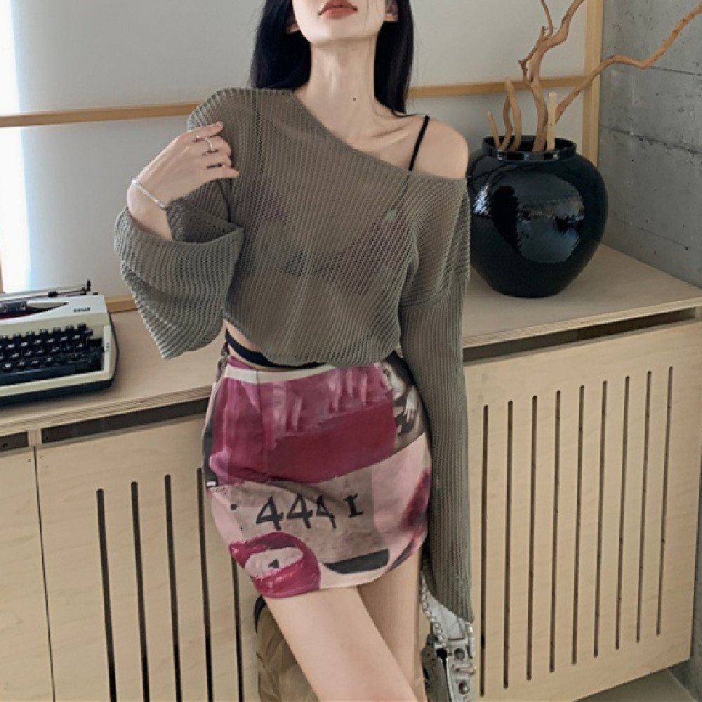 Sexy Hollow Design Slip Dress Suit for Women