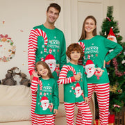 Cozy Cartoon Santa Christmas Pajamas for Family