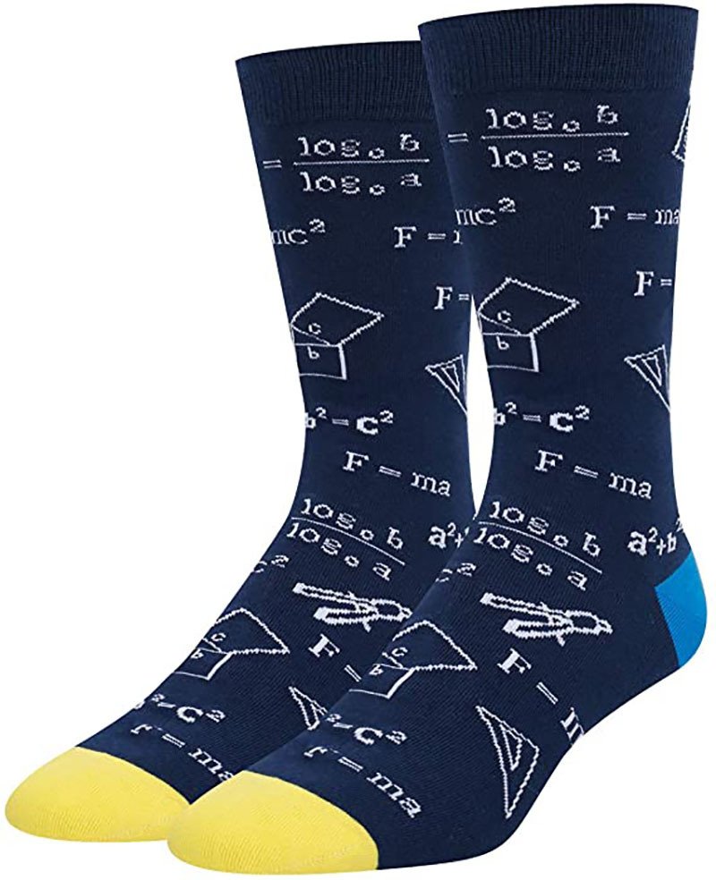 Colorful Math Printing Cotton Socks for Women