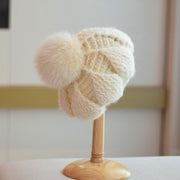 Warm Beige Velvet Cap for Women