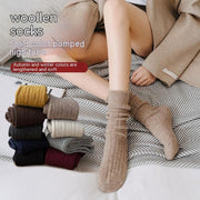 Warm Women's Retro Stockings - Thickened & Soft Wool Socks