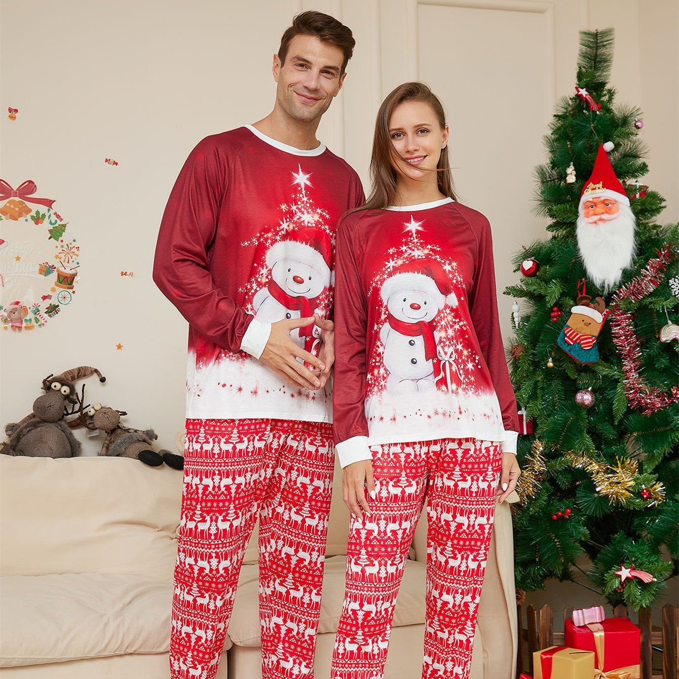 Cozy Christmas Pajamas Set for Family Fun
