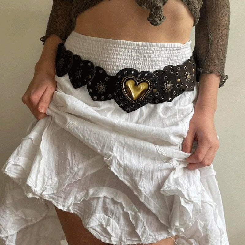 Retro Ethnic Buckle Belt for Women